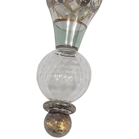 Kurt S. Adler Luxor Collection Glass Ornament Green Gold - Picture 4 of 9